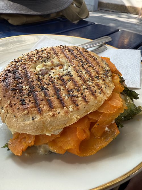 bagel  at Café Rotkehlchen - Merowingerstraße in Cologne