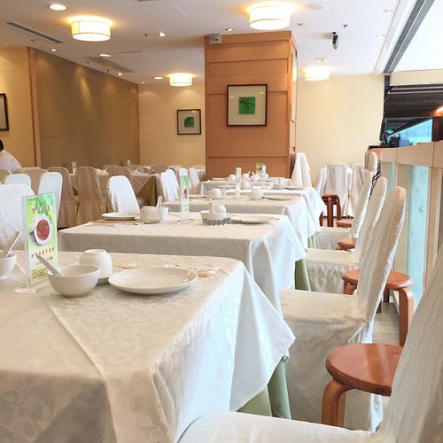 Inside the restaurant  at Kung Tak Lam - Shatin in New Territories
