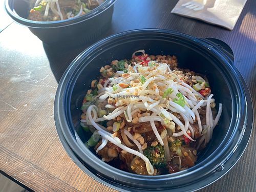 Vegan Kung Pao bowl   at Noodlebox in Langley