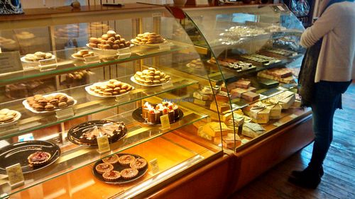 A large selection of deserts. at The Chocolate Tree in Edinburgh