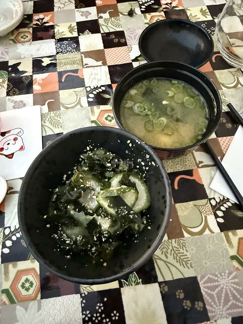 Miso soup and Wakame salad   at Amami Sushi am Walensee in Walenstadt