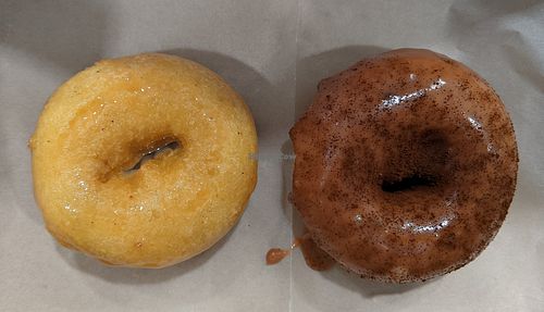 Chai Spice (left) and Coava Cold Brew (right) at Benny's Donuts in Happy Valley