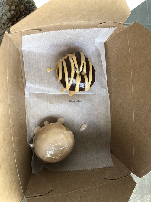 Chocolate peanut butter & lemon pepper glaze  at Benny's Donuts in Happy Valley