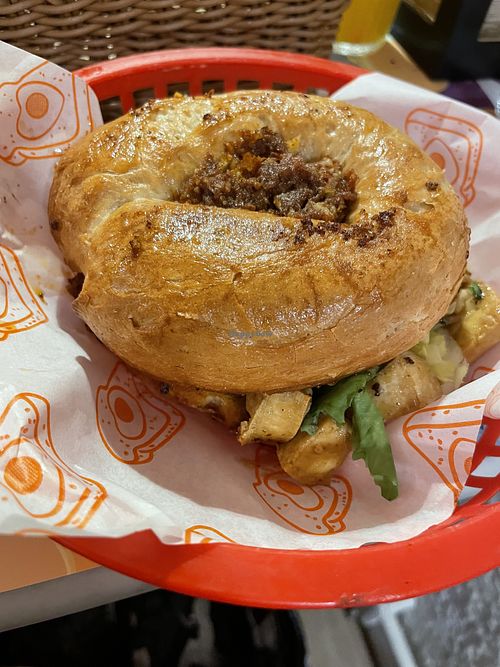 The boss bagle  at La Desayunería in Barcelona