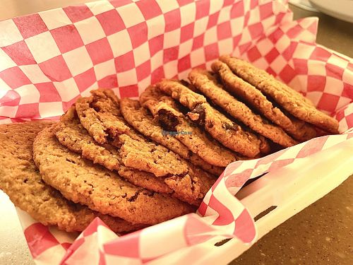 peanut butter & peanut butter chocolate cookies  at Vegan Options in Sherwood