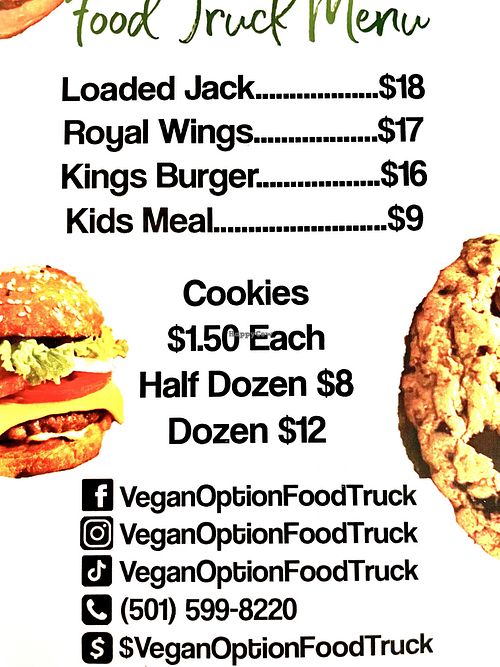 menu  at Vegan Options in Sherwood