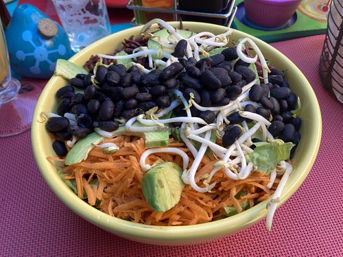 Bean saladd  at Viva la Pepa in El Calafate