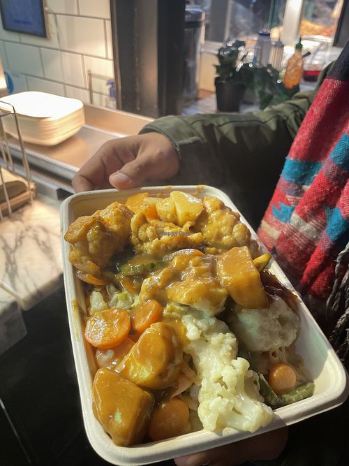 Big dish and quite tasty, but the pad thai (no pic) tasted amazing  at Vegan Thai Food - Food Stall in North West London