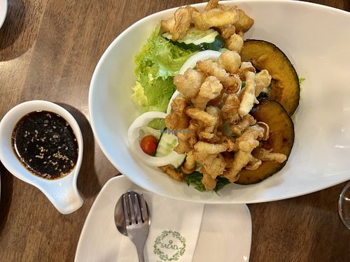 Mushrooms & Japanese pumpkin salad  at 9 Salads นายน์สลัด in Bangkok