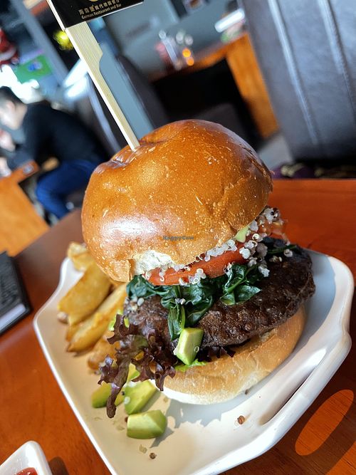 Vegan burger  at Haxnbauer in Changsha
