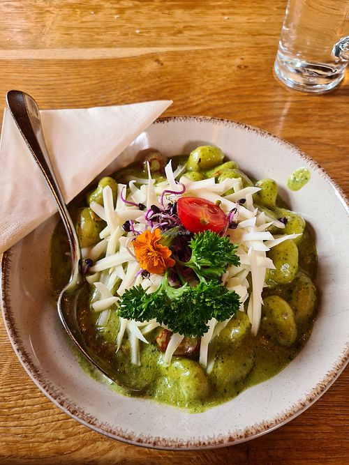 Vegane Gnocchi at Hohe Mut Alm in Gurgl
