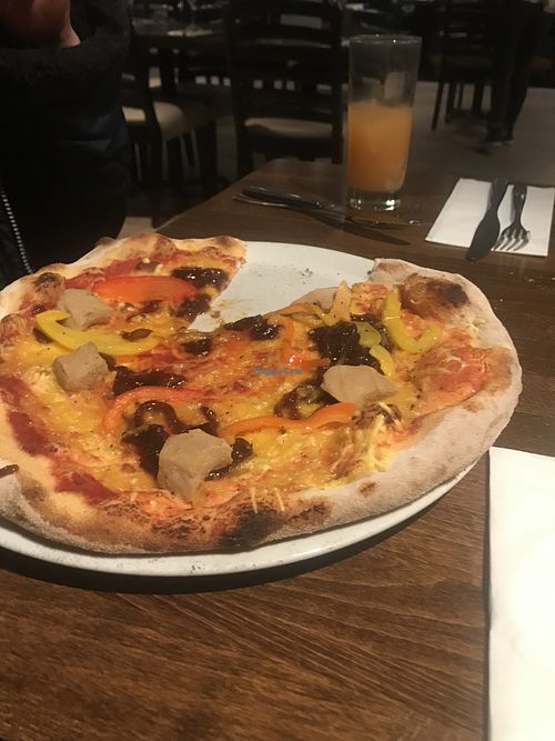 Vegan Chicken and Veg pizza !!   at Prezzo in Didcot