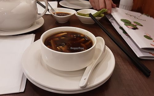 Hot and Sour Soup  at Vegan Planet in North West London
