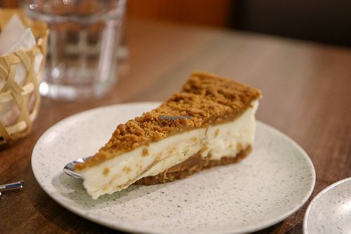 biscoff cheesecake at Vegan Planet in North West London