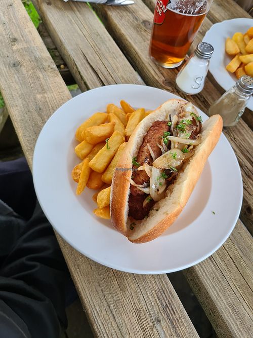 Sausage Bap at Marquis Of Granby in Harpenden
