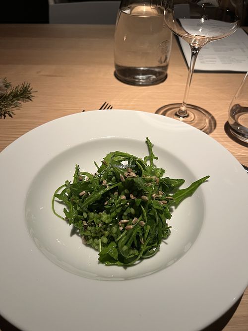 Gersten-Rucola-Salat at Hotel Arnica in Scuol