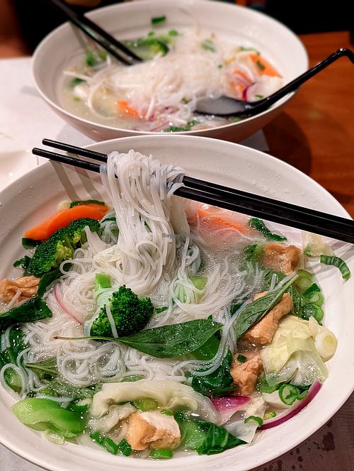 Vegan Pho with Tofu & Vegetables (or just veggies for a truly soy-free option) at Saigon Restaurant in Santa Barbara