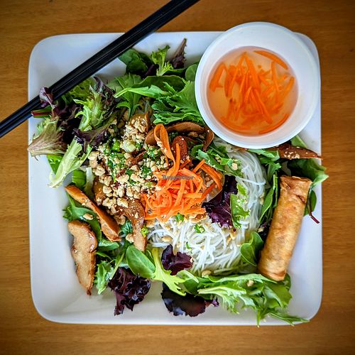 Cold Vermicelli Noodles with Soy "Chicken" Salad at Saigon Restaurant in Santa Barbara