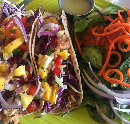 veggie tacos at Lotus Leaf Cafe in Wichita