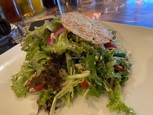 Strawberry and asparagus salad  at Fiction Kitchen in Raleigh