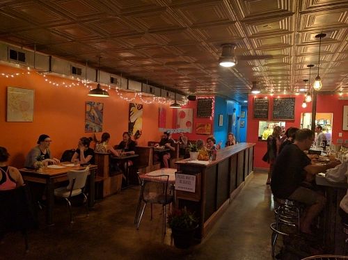 Interior at Fiction Kitchen in Raleigh