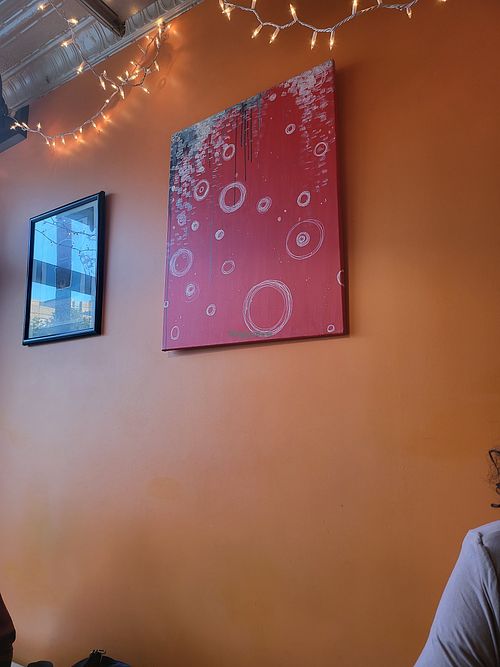 Nice art at Fiction Kitchen in Raleigh