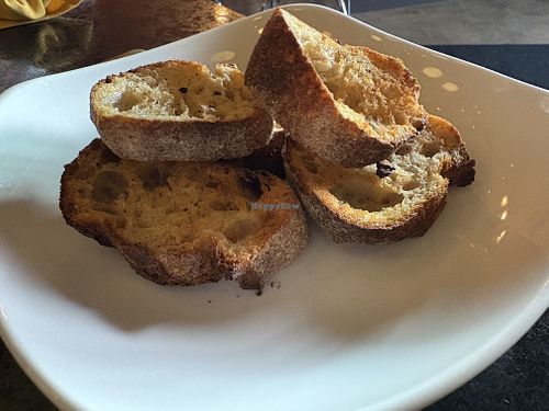 Crostini that came with the Vegan Charcuterie Board at Fiction Kitchen in Raleigh