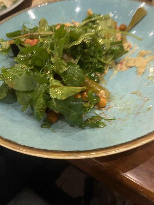 Half eaten salad it was too good to not eat right away   at Big Chefs in Izmir