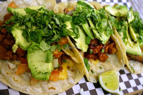 Tacos Mix at Pura Vida Vegan Tacos in Antwerpen