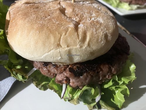 Eden burger with Beyond meat  at The Birra in San Vittore Olona