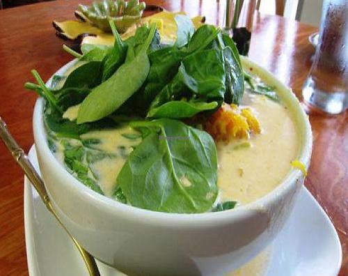 coconut milk soup with tofu (tom kha) at Tina's Garden Gourmet Cafe in Hilo