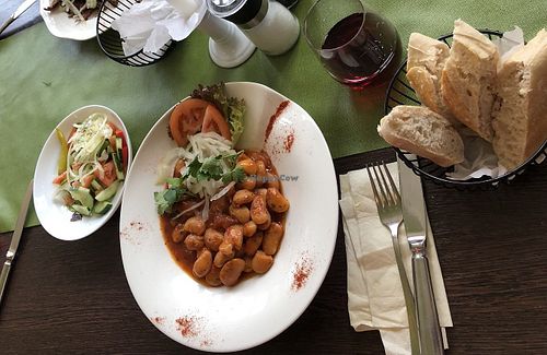 Riesenbohnen in Tomatensoße at El Greco in Rottweil