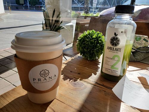 Great juices and coffee drinks! at Prana Mercado Organico - Blvd Aqua Caliente in Tijuana