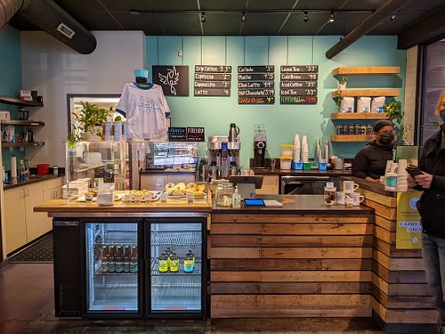 Cafe front at Phoenix Coffee Co - East 9th in Cleveland