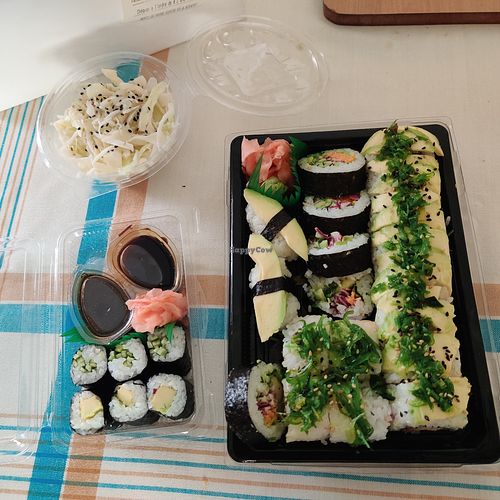 The vegan box at Zen Sushi in La Marsa