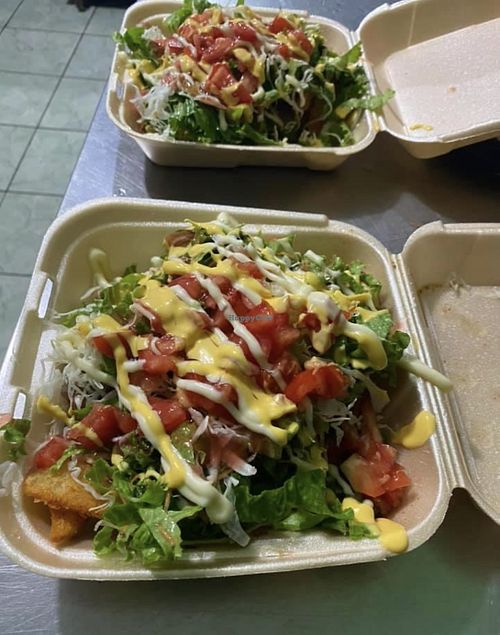 Mother nature vegan salad  at Hellen's Chill House in Puerto Jimenez