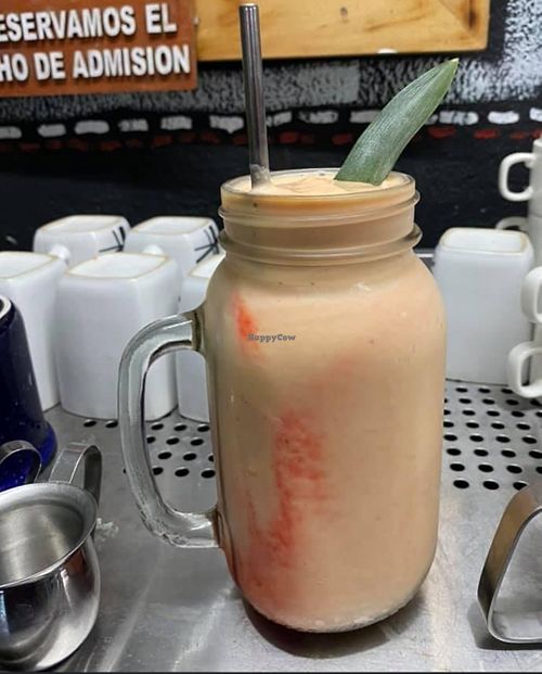 Fruit smoothie  at Hellen's Chill House in Puerto Jimenez