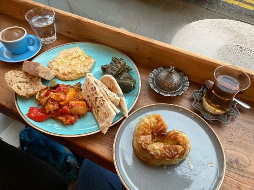 Meze and borek plate.  at Olive in Kendal