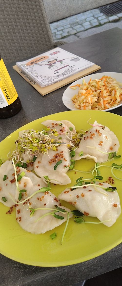 Pierogi gant brokoli at Pod Przykrywką in Wroclaw