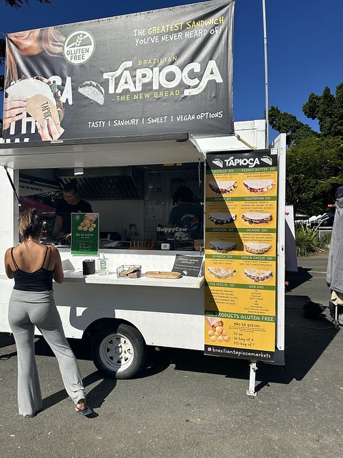 Food truck. $17 dollar vegan option    at Brazilian Tapioca in Noosaville