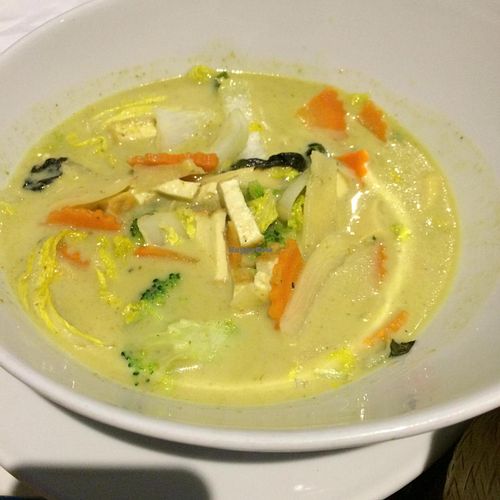 Emerald Curry Delight at De Siam Thai Restaurant in Whitby