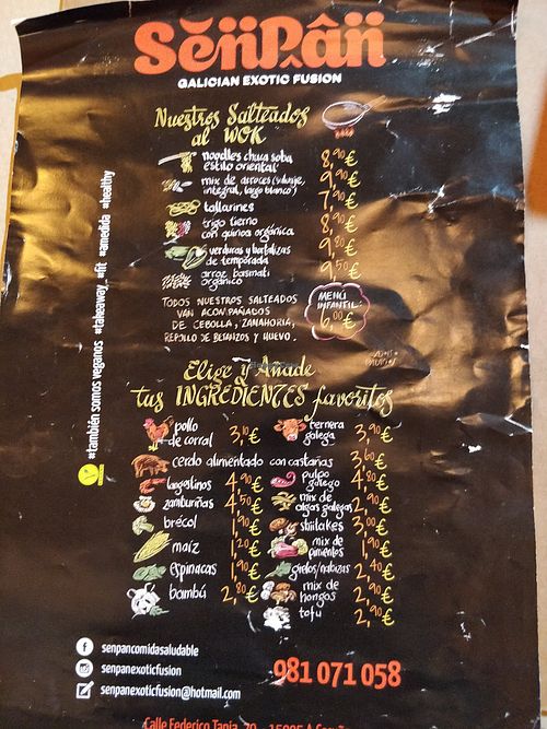 Carte 1 at Senpan in A Coruna