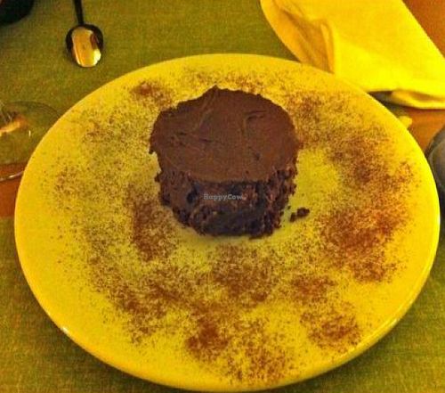 chocolate cake to die for! at Crucina Restaurante in Madrid