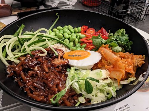 No duck donbori with vegan egg at Wagamama in Bolton