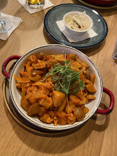 Roast a la brasov   at Vegan Garden Budapest in Budapest