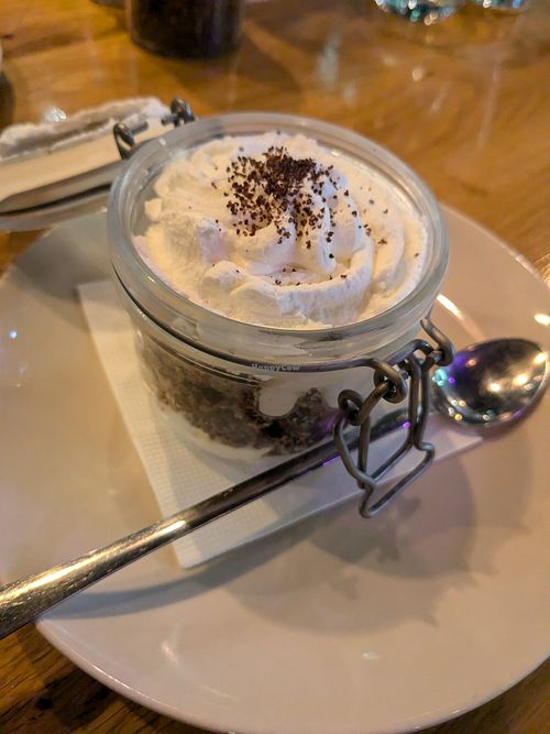 Poppy Seed Bread Pudding at Vegan Garden Budapest in Budapest