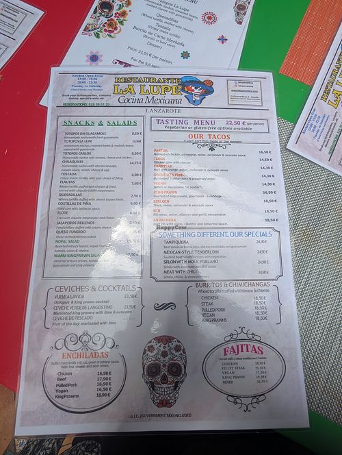  at La Lupe Cantina in Lanzarote