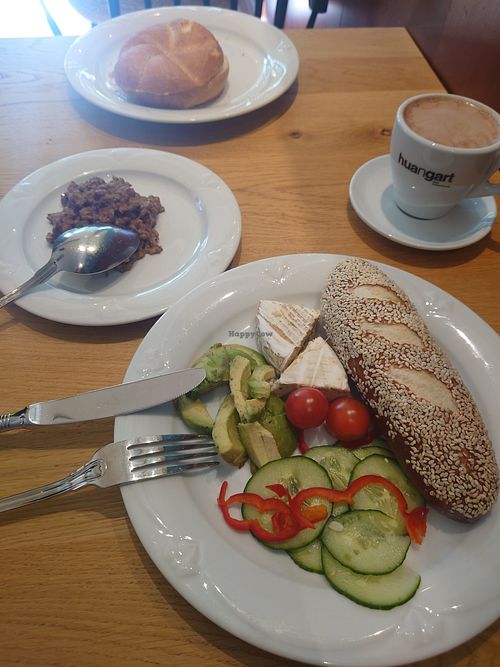 One of the best vegan cheeses I've ever had, the breads were to die for at Ox&Ehrlich in Lermoos