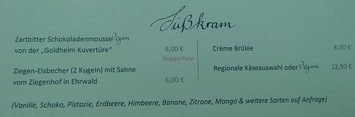 Desserts at Ox&Ehrlich in Lermoos