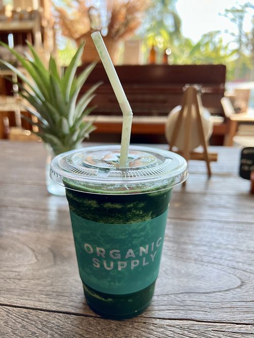 Takeaway smoothie   at Organic Supply in Bangkok